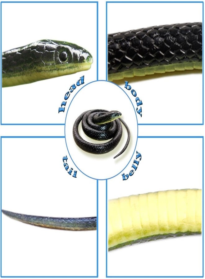 JAPSI Realistic Rubber Toy Snake| Prank Toy | Black Garden Prop| 71 Cms| Age 3+ - Image 5